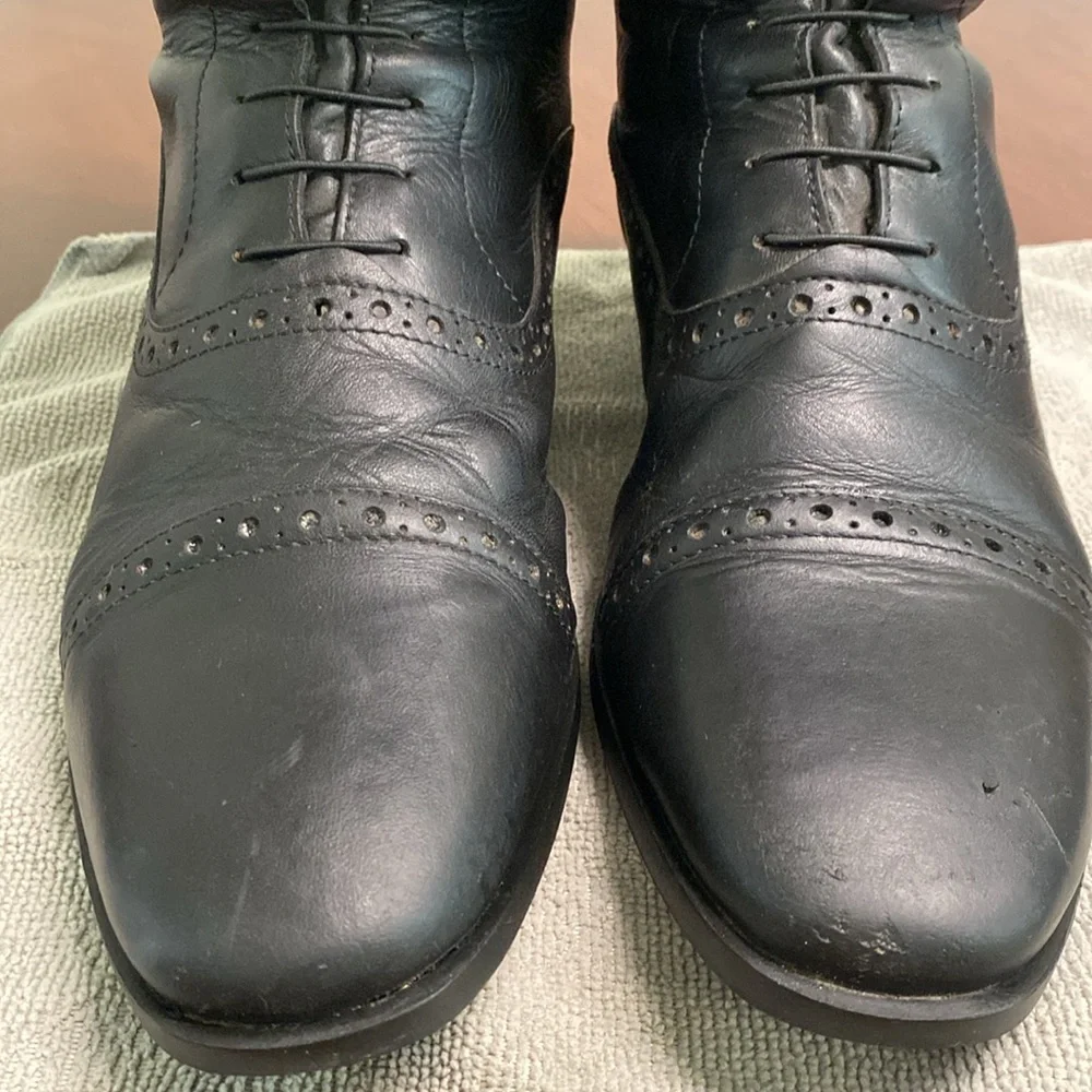 Horze Equestrian English Riding Boots Genuine Leather Sz42R - EU (10R-USA) - Picture 4 of 17